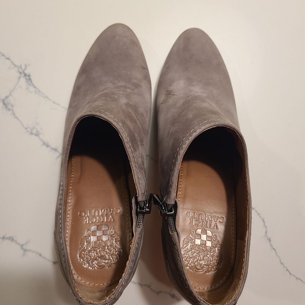 Vince Camuto Gray Ankle Booties